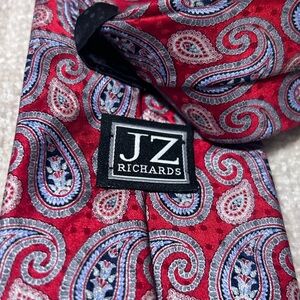 JZ Richards Red Paisley Tie